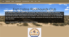 Desktop Screenshot of fortcollinsrockhounds.org