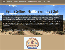 Tablet Screenshot of fortcollinsrockhounds.org